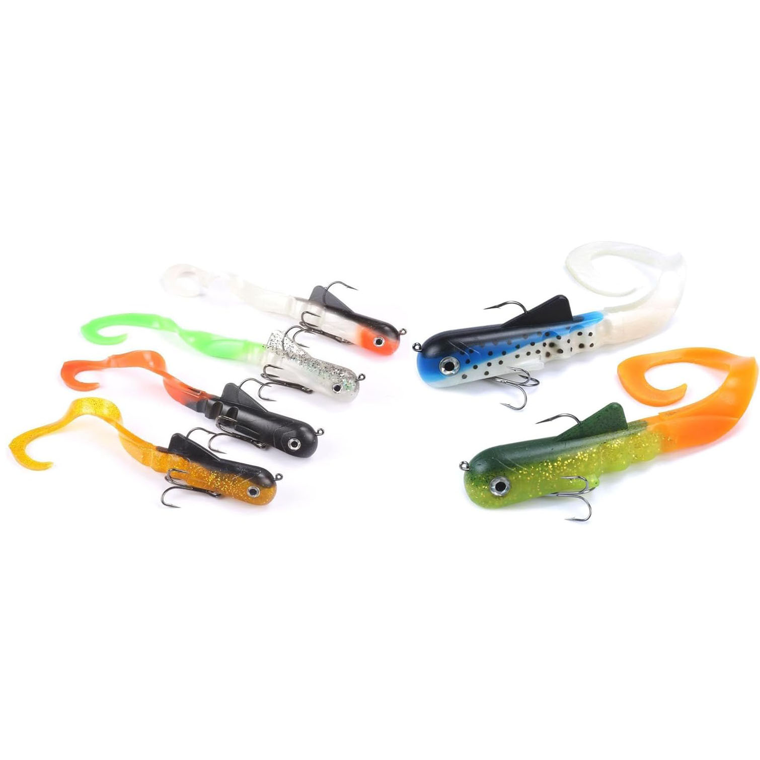 6pcs/lot Pike Musky Dawg Fishi - Fishing Lure Soft Plastic ulasan dan harga