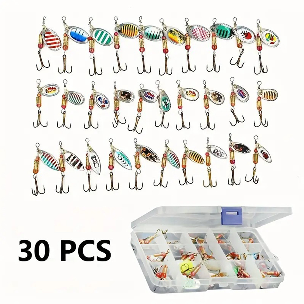 30pcs Metal Spoon Spinner Fish - Fishing Lure Spoon ulasan dan harga